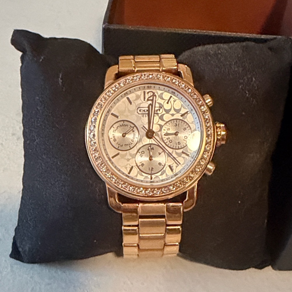 Coach Gold Women's Watch with Crystal Accents